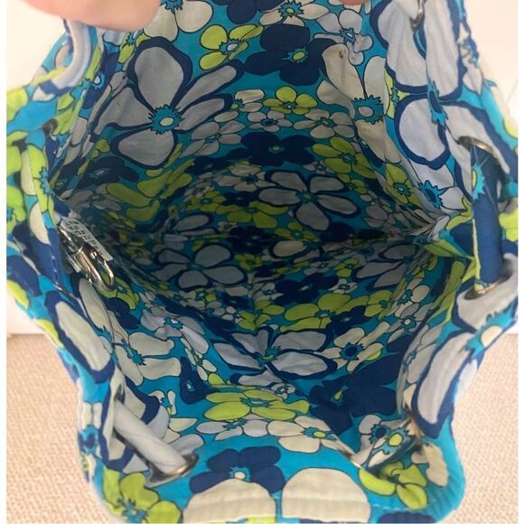 Vintage 00s Vera Bradley Floral Drawstring Backpack - Picture 5 of 6